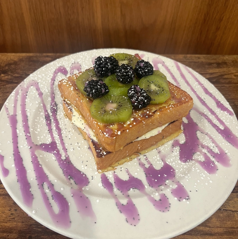 Ube stuffed French toast-brunch cafe april specials