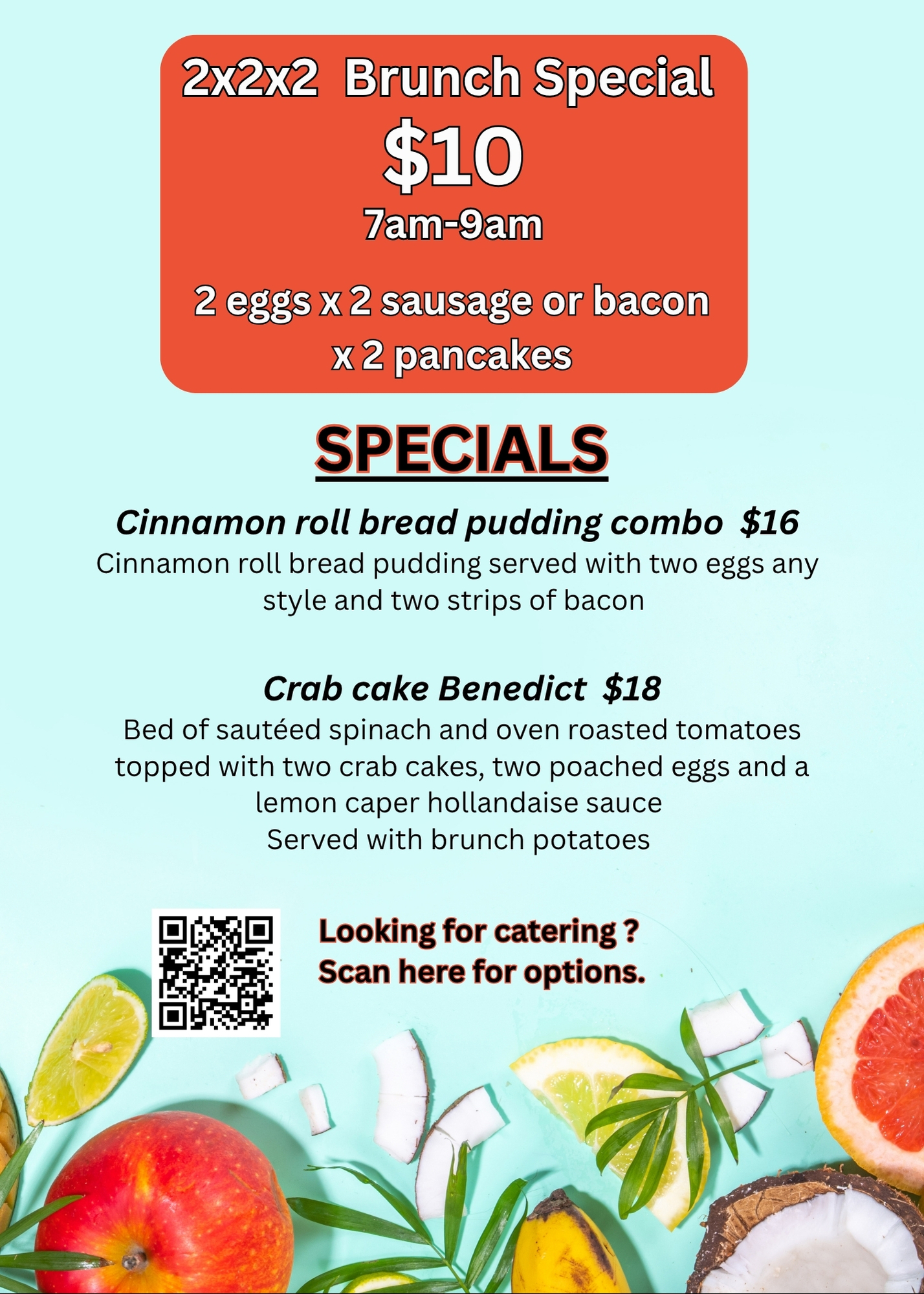 Spring Specials-Brunch Cafe 